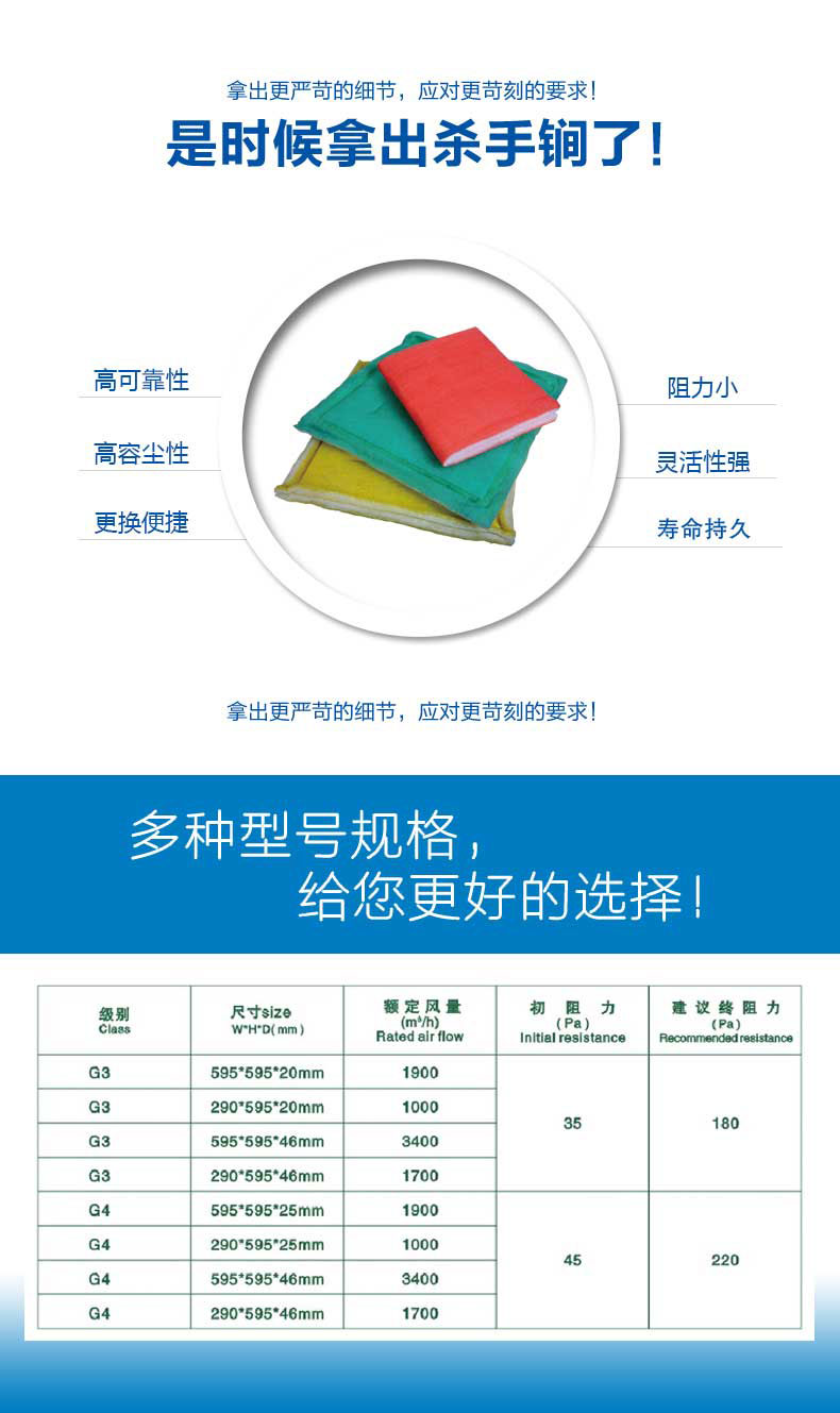 捷霖鐵絲過濾板擁有高可靠性、高容塵性、更換便捷、阻力小，壽命長等產(chǎn)品特色